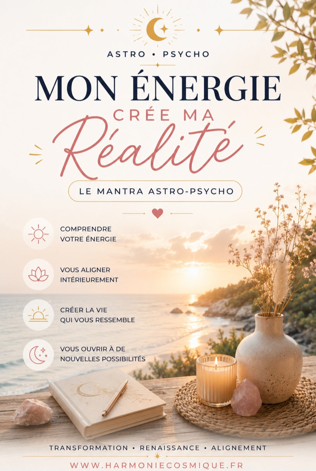 Mon énergie crée ma réalité : le mantra astro-psycho qui transforme votre vie