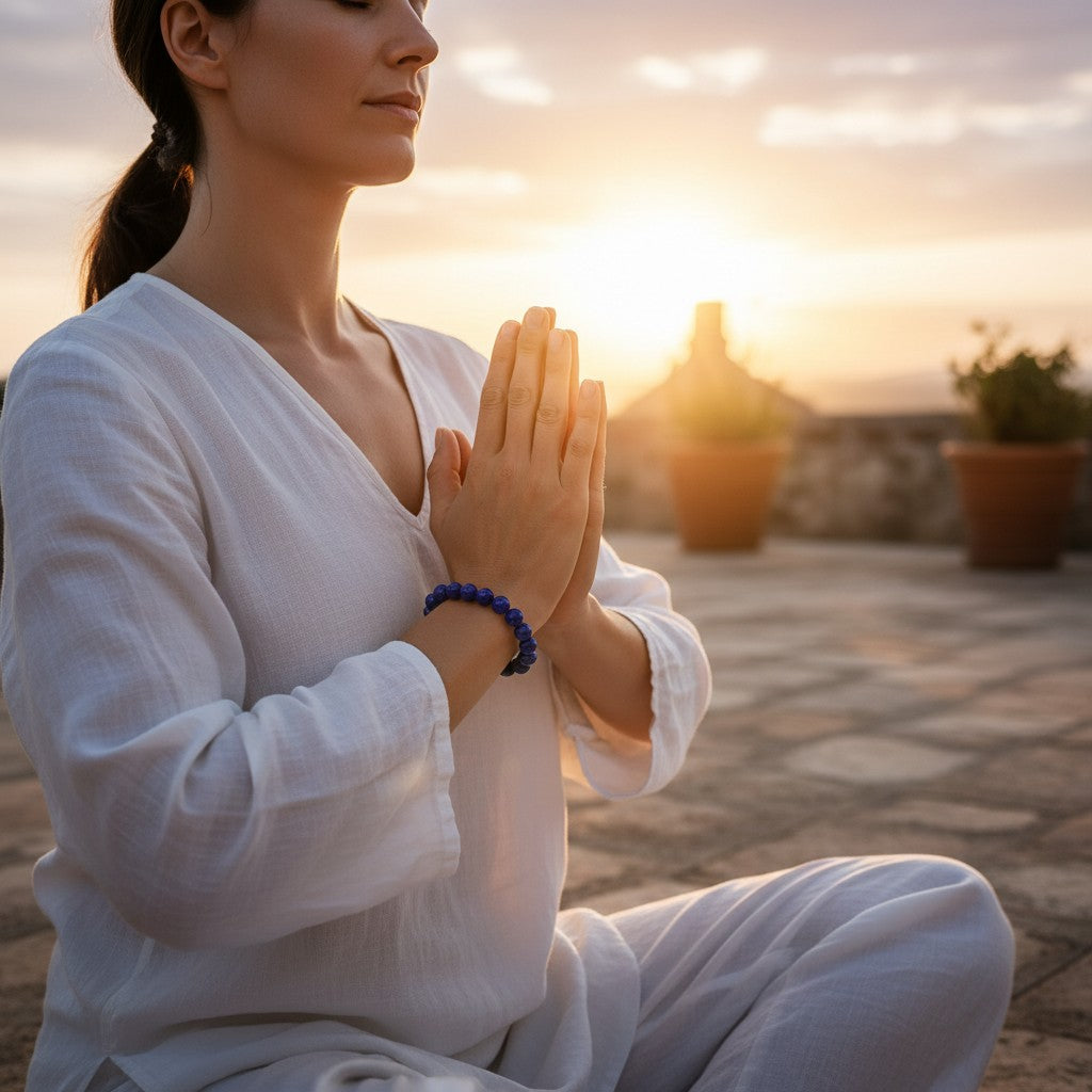 Bracelet Lapis Lazuli Naturel – Sagesse & Clarté