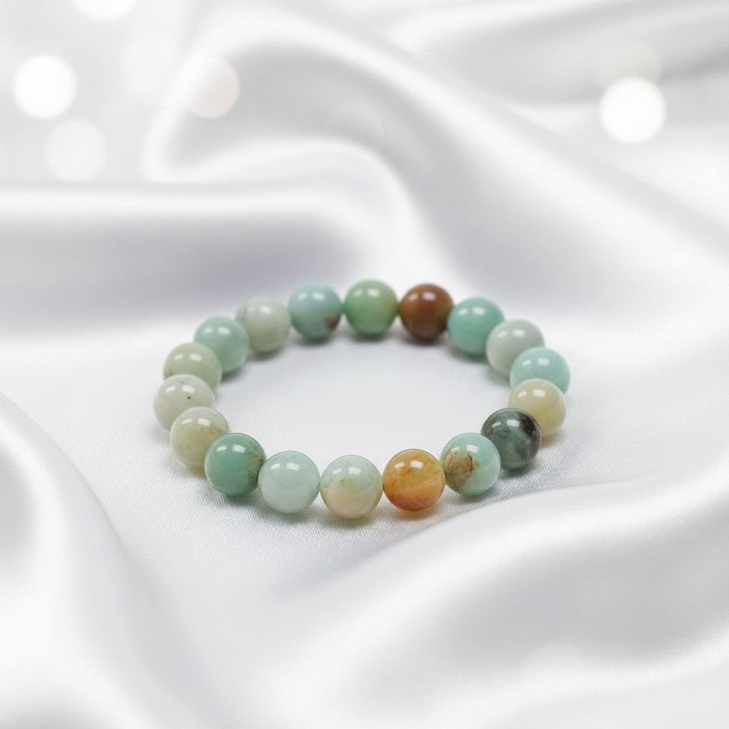 Bracelet Amazonite Naturelle – Apaisement & Expression