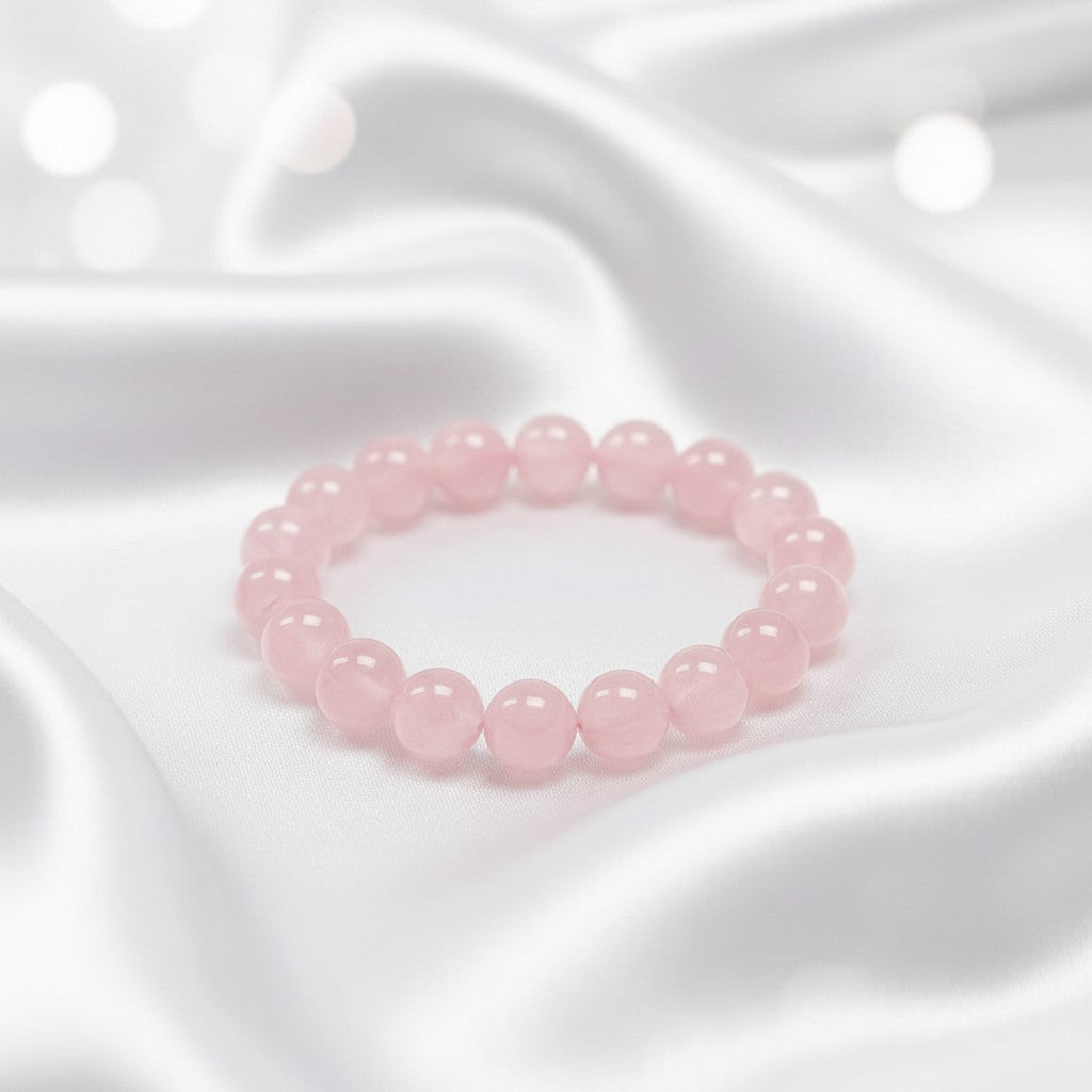 Bracelet Quartz Rose Naturel – Amour & Douceur