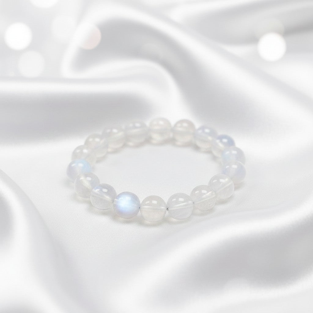 Bracelet Pierre de Lune Naturelle – Intuition & Féminité