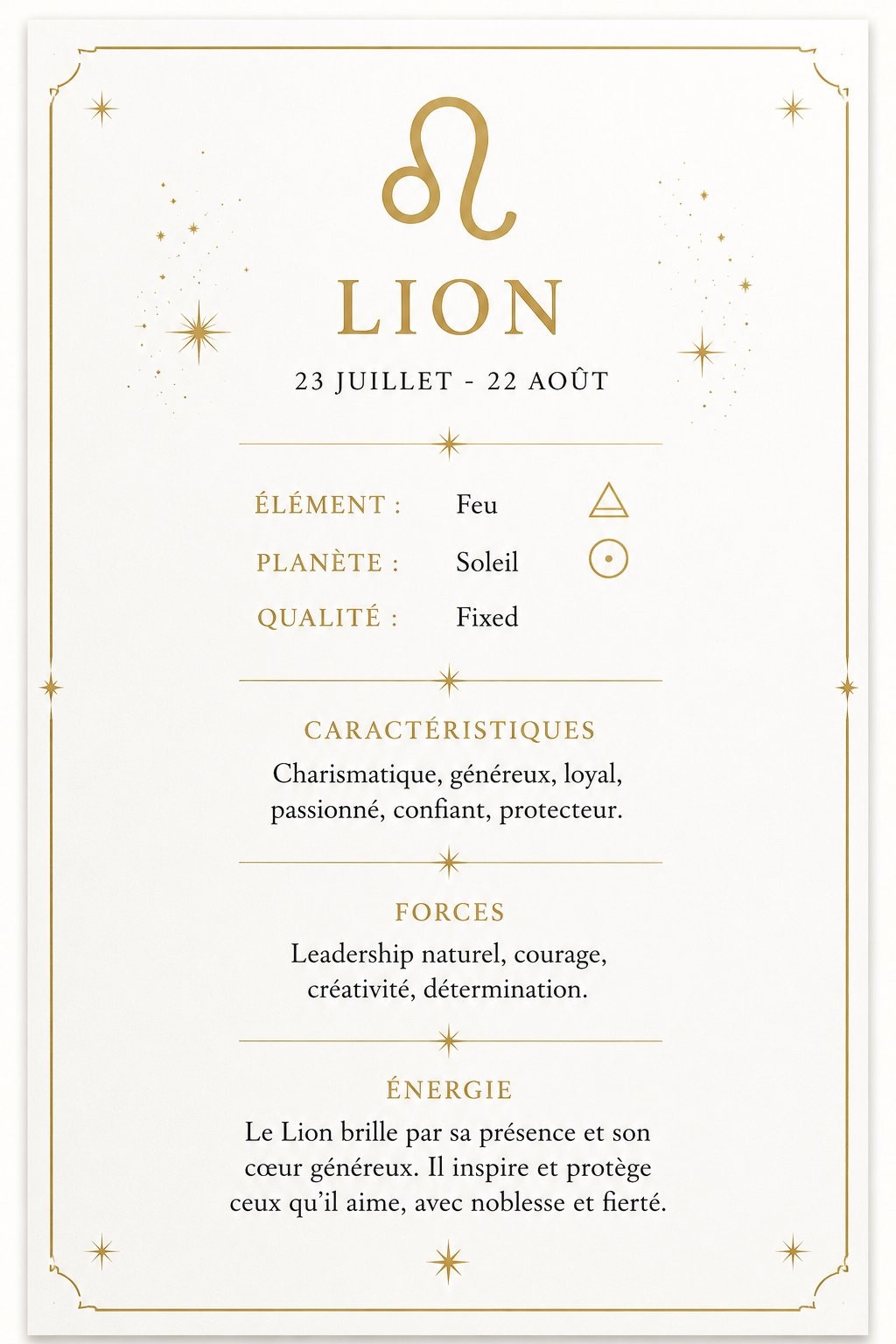 PRÉCOMMANDE EXCLUSIVE – Collier Signe du Zodiaque Doré