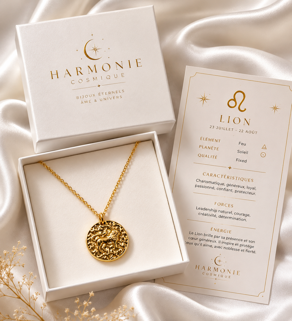 PRÉCOMMANDE EXCLUSIVE – Collier Signe du Zodiaque Doré