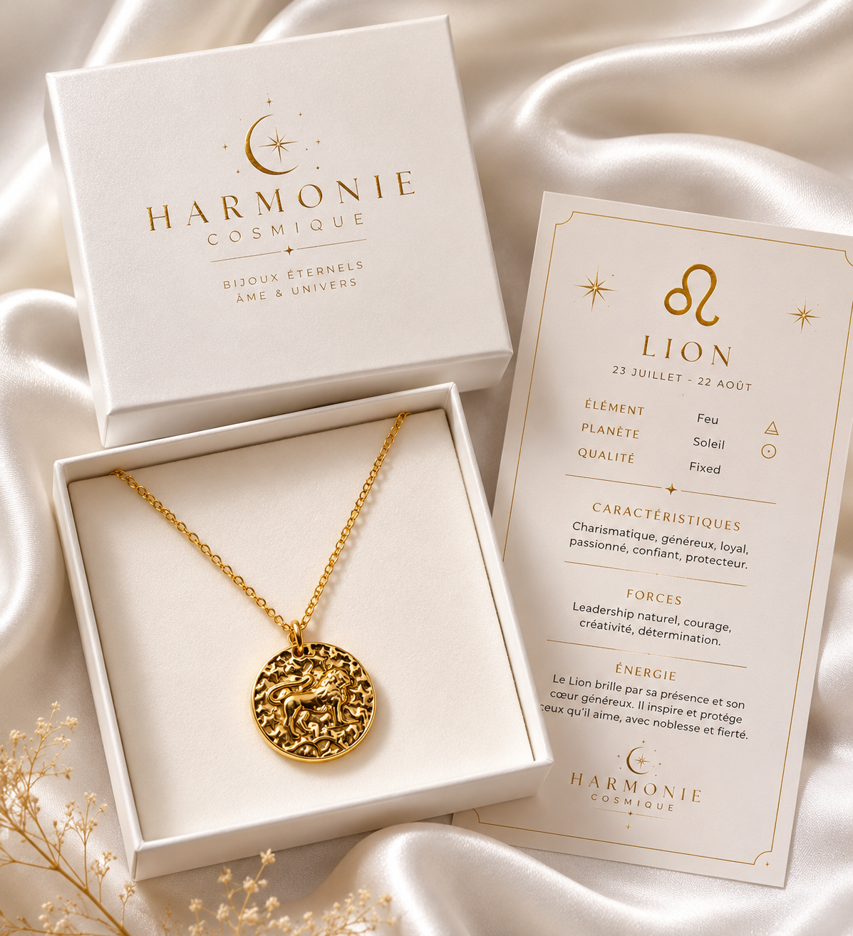 PRÉCOMMANDE EXCLUSIVE – Collier Signe du Zodiaque Doré