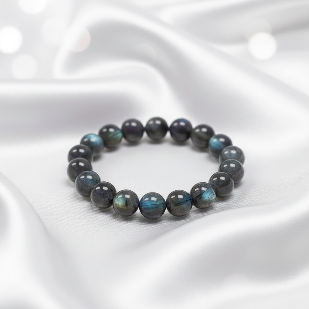 Bracelet Labradorite Naturelle – Protection & Intuition